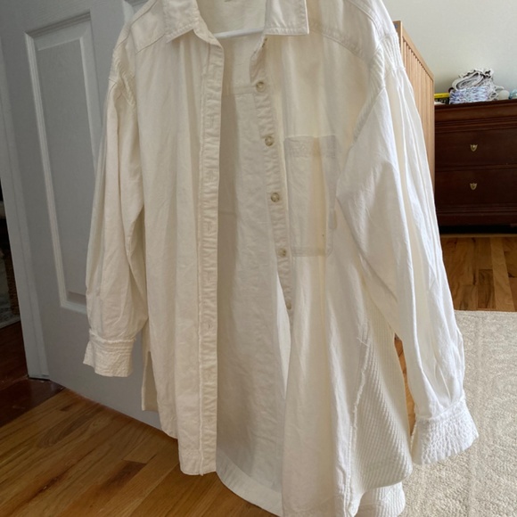 Cool and Clean solid button down - Free People - Picture 2 of 4